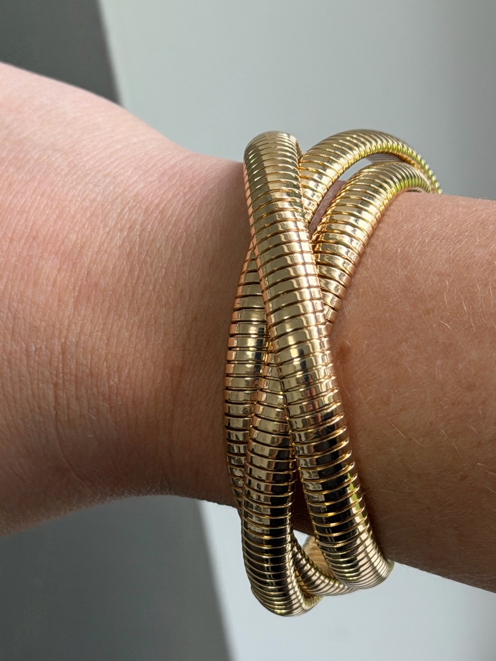 Vintage Gold Omega Multi-Strand Bracelet - Women Jewelry